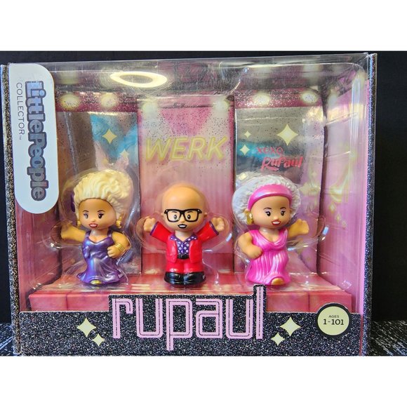Little People RUPAUL Special Edition 3 Figure Set by Fisher Price - Picture 1 of 8